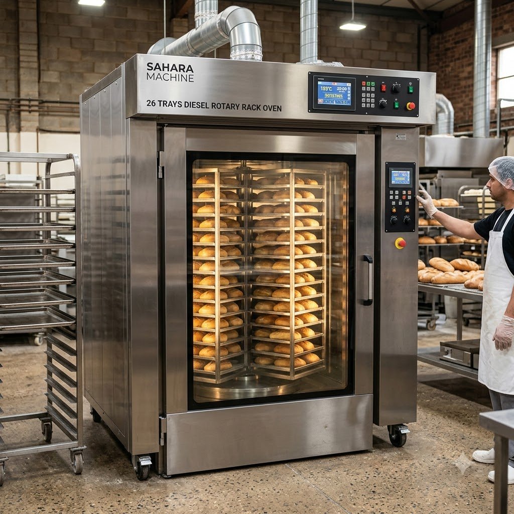 26 Trays Diesel Rotary Rack Oven