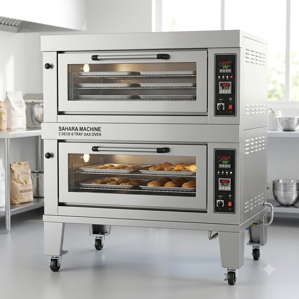2 Deck 6 Tray Gas Oven