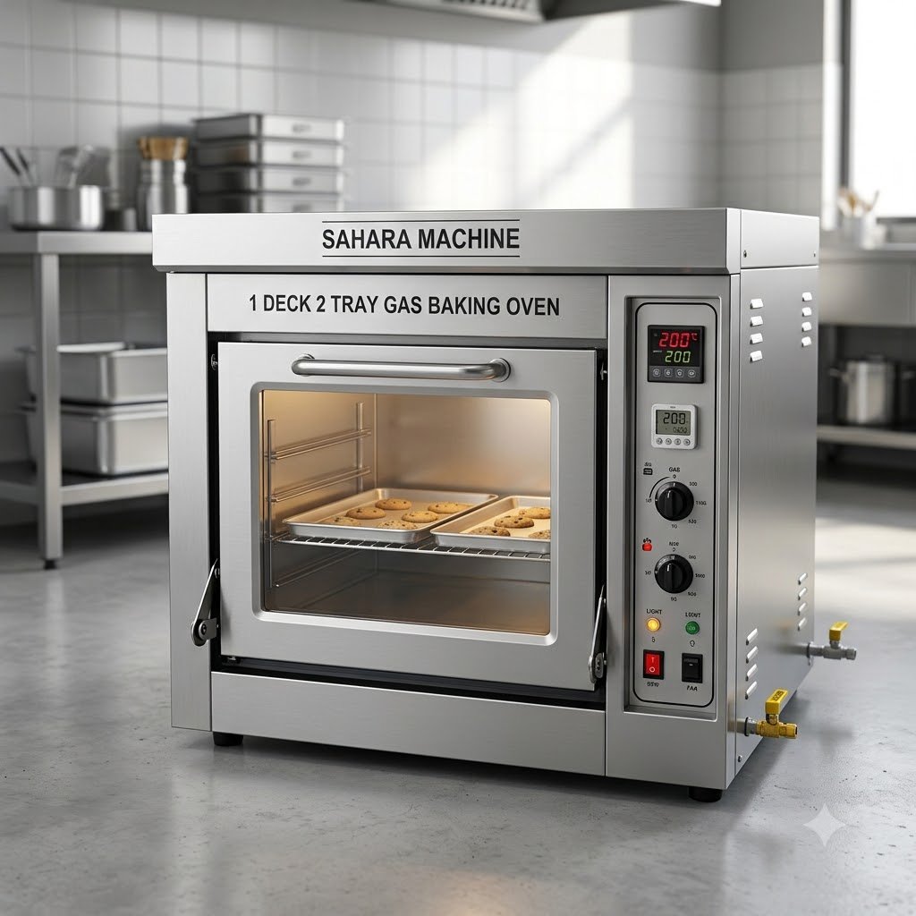 1 Deck 2 Tray Gas Baking Oven