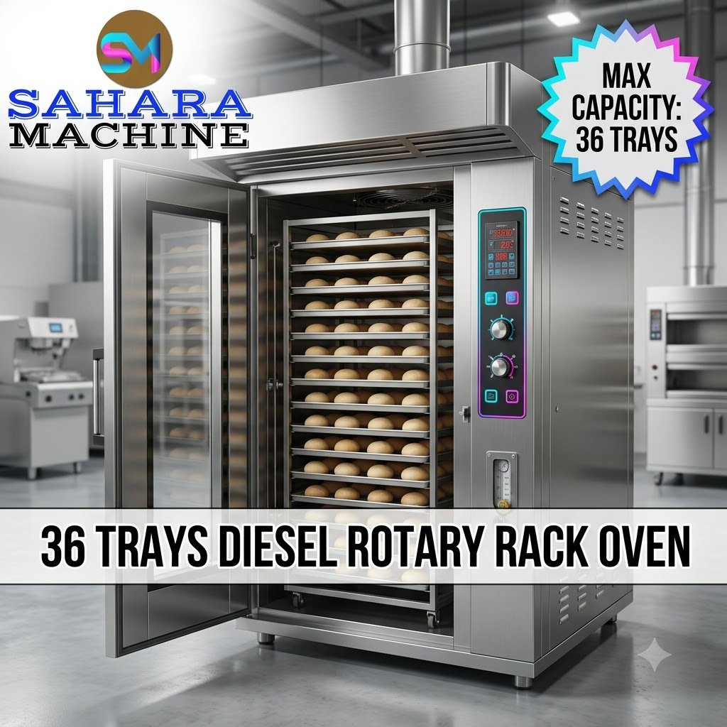 36 Trays Diesel Rotary Rack Oven