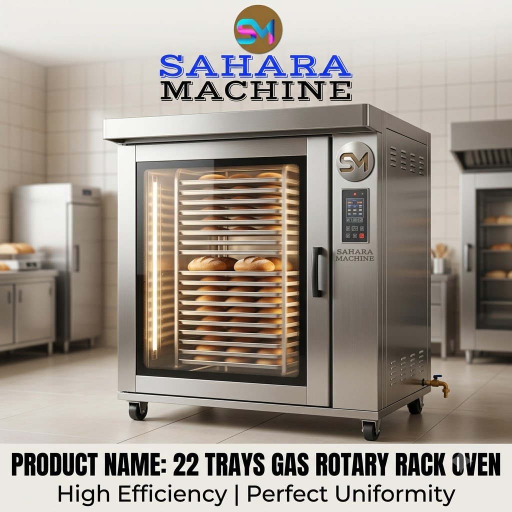 22 Trays Gas Rotary Rack Oven