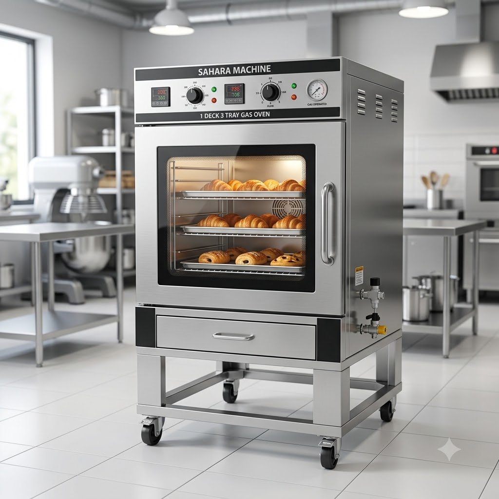 1 Deck 3 Tray Gas Oven