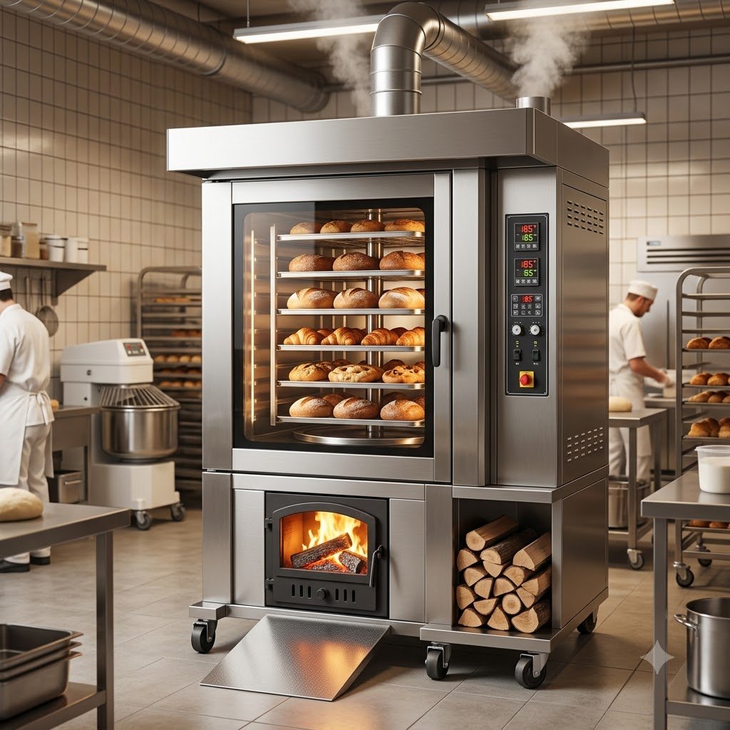 Woodfire Rotary Rack Oven