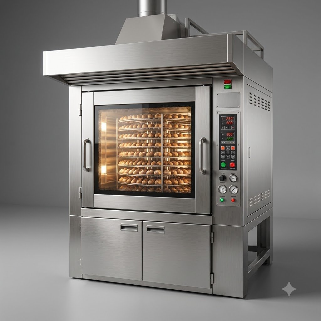 108 Trays Gas Rotary Rack Oven