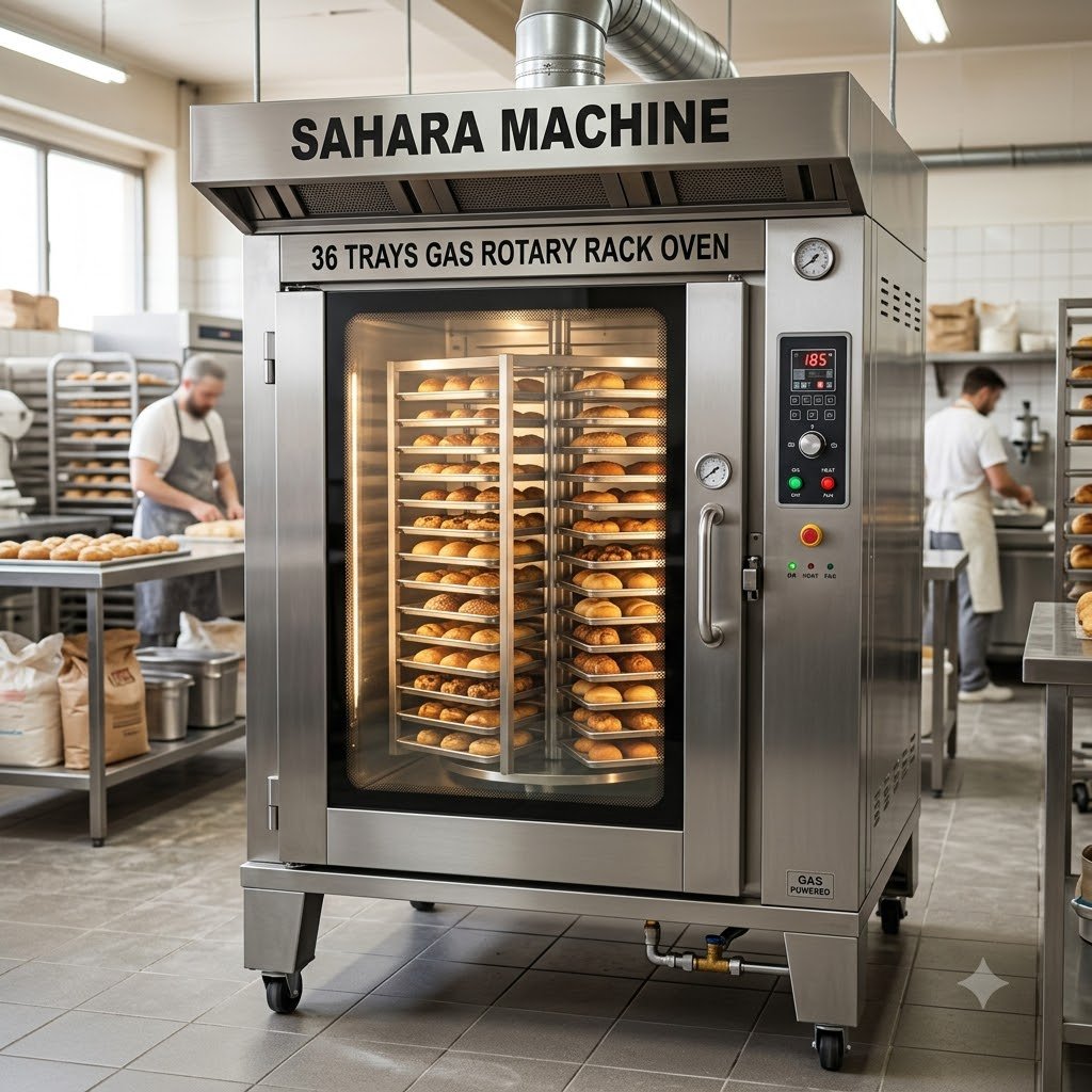 36 Trays Gas Rotary Rack Oven